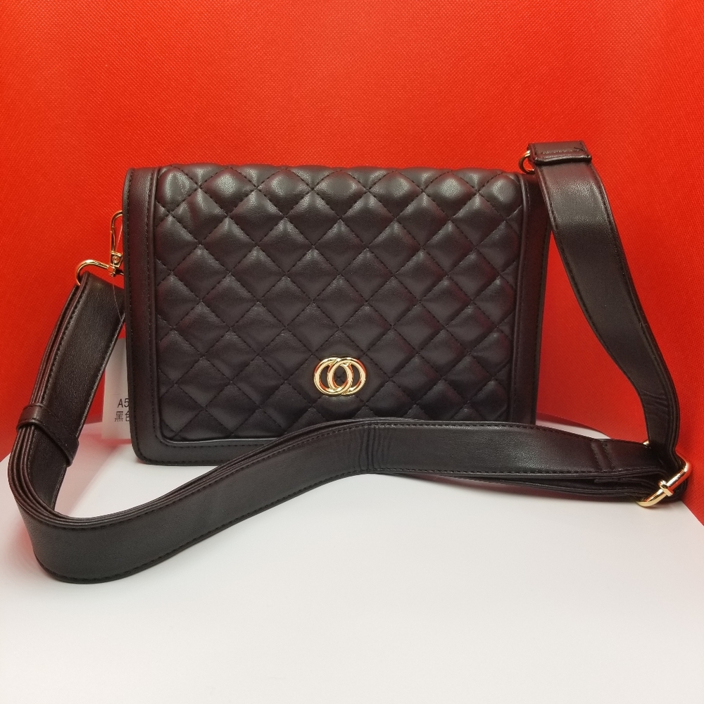 Quilted Faux leather crossbody